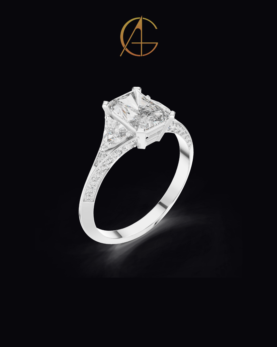 1.20 CT Excellent Moissanite Radiant Cut Diamond Ring For Anniversary Ring