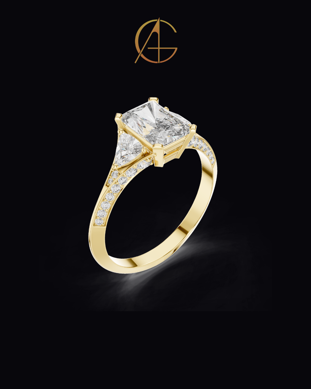 1.20 CT Excellent Moissanite Radiant Cut Diamond Ring For Anniversary Ring