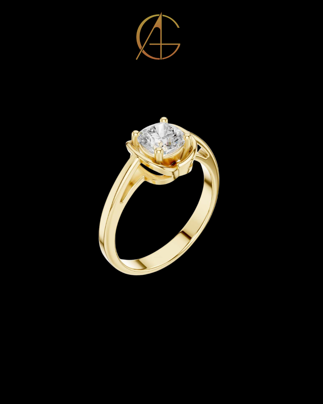 0.77 TCW Timeless Cushion Cut Moissanite Diamond Solitaire Ring with unique Bezel Setting