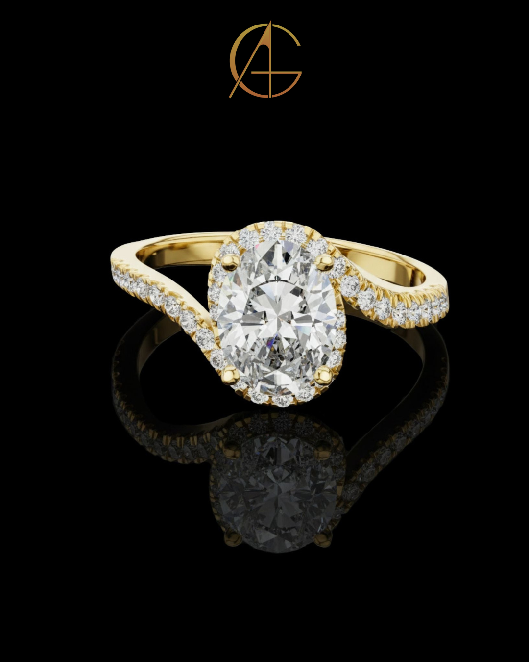 0.70 CT Dazzling Moissanite Oval Cut Diamond Ring For Anniversary Ring