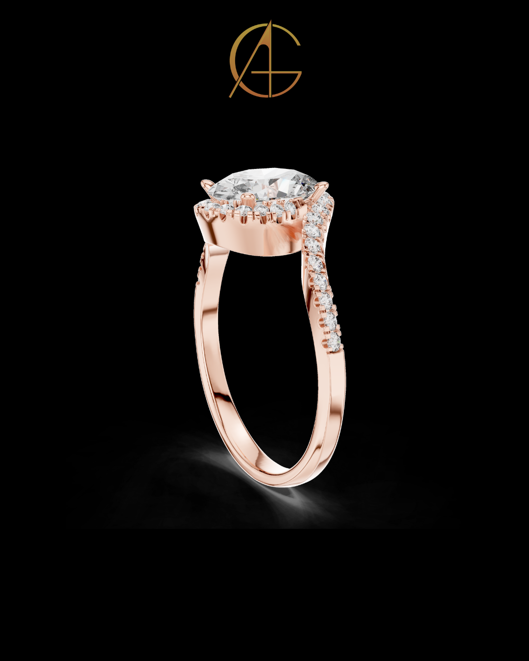 0.70 CT Dazzling Moissanite Oval Cut Diamond Ring For Anniversary Ring