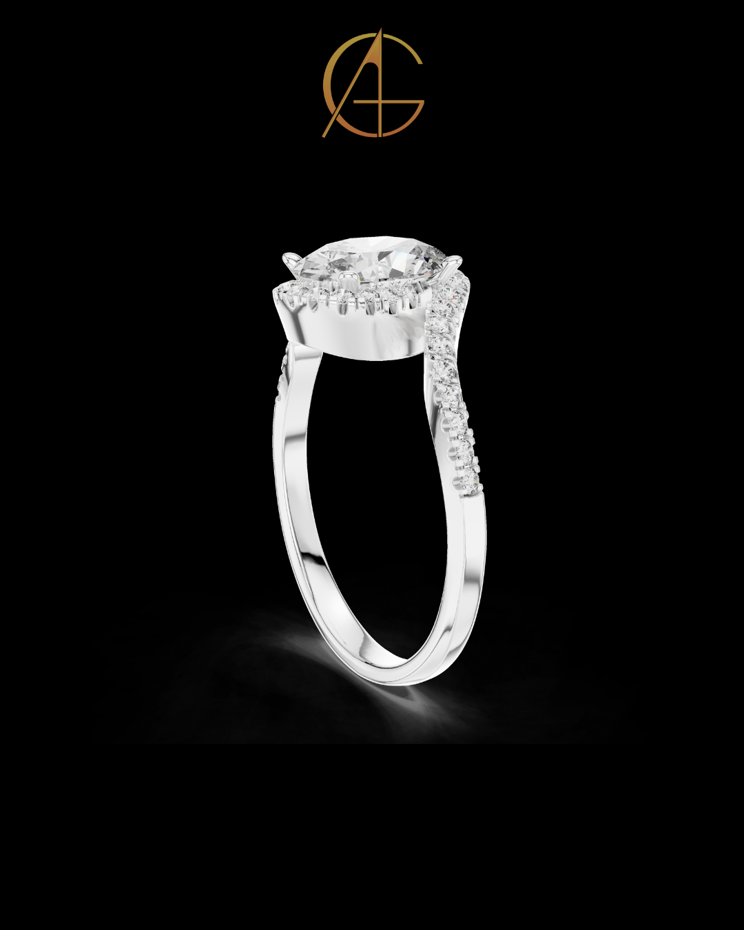 0.70 CT Dazzling Moissanite Oval Cut Diamond Ring For Anniversary Ring