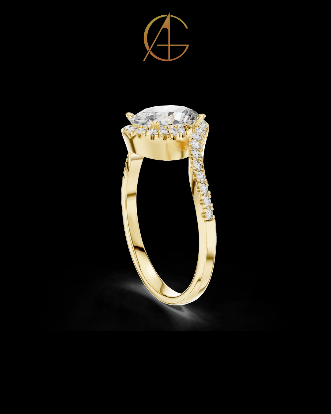 0.70 CT Dazzling Moissanite Oval Cut Diamond Ring For Anniversary Ring