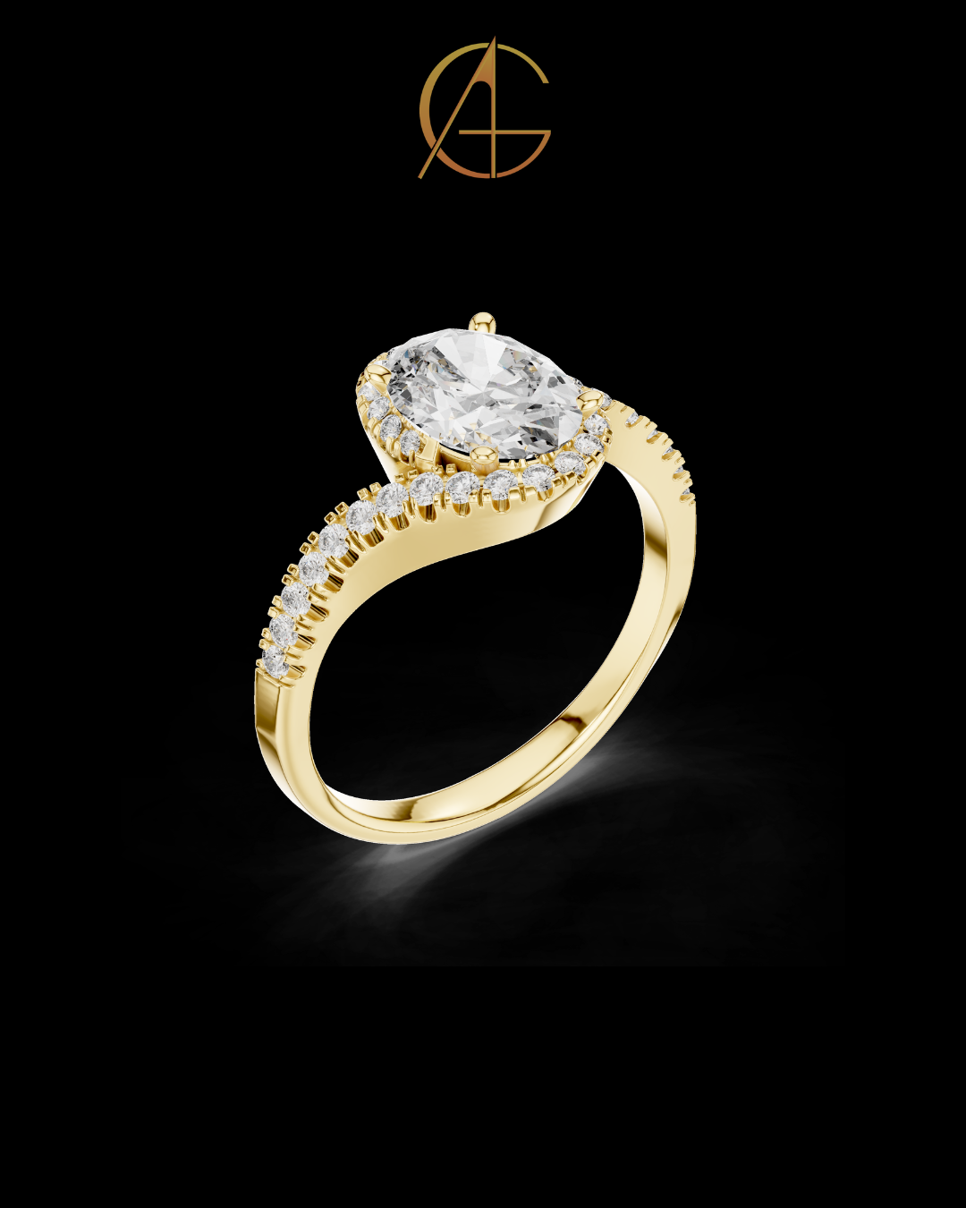 0.70 CT Dazzling Moissanite Oval Cut Diamond Ring For Anniversary Ring