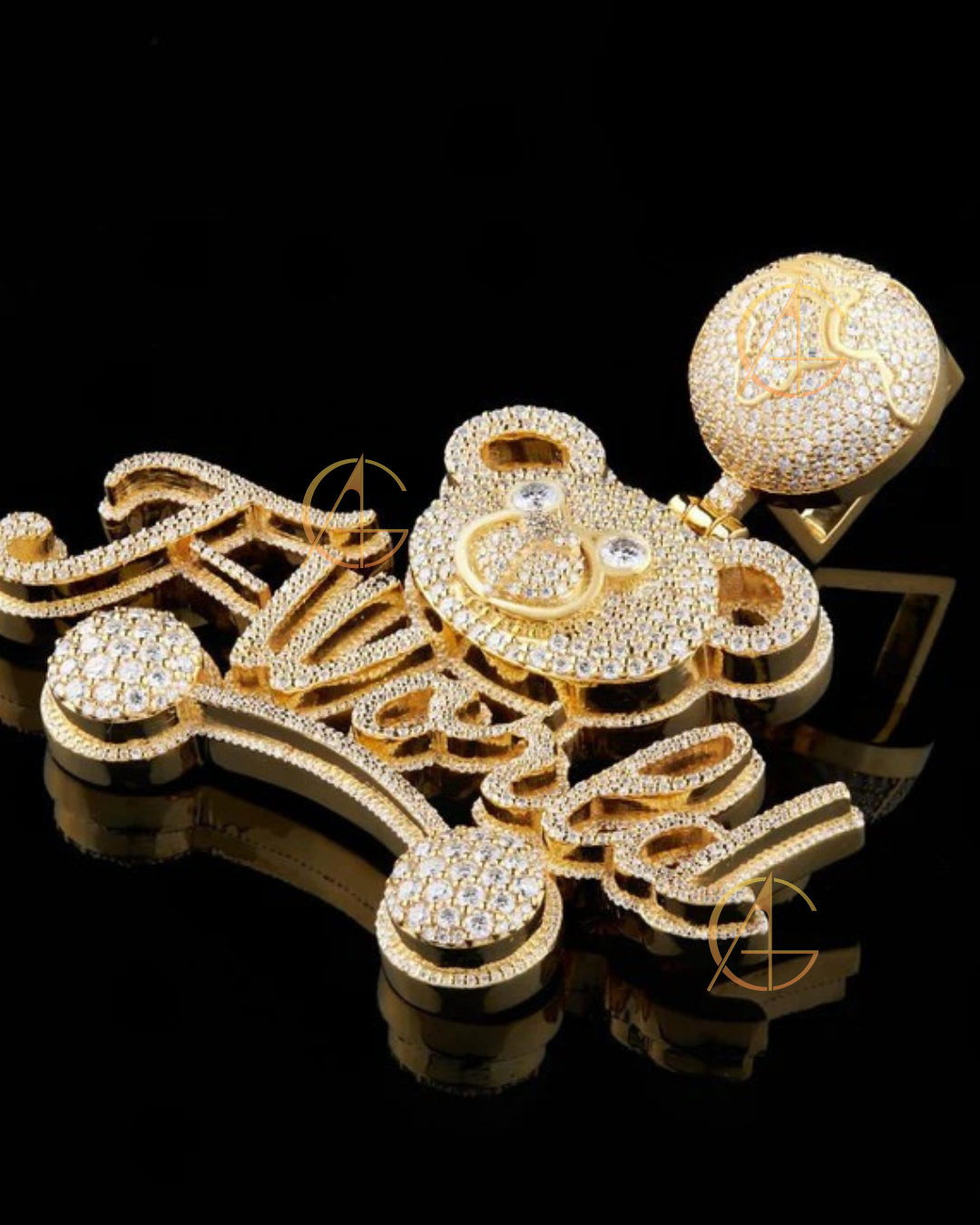 Cute Teddy Style Moissonite Diamond pendent By Auren