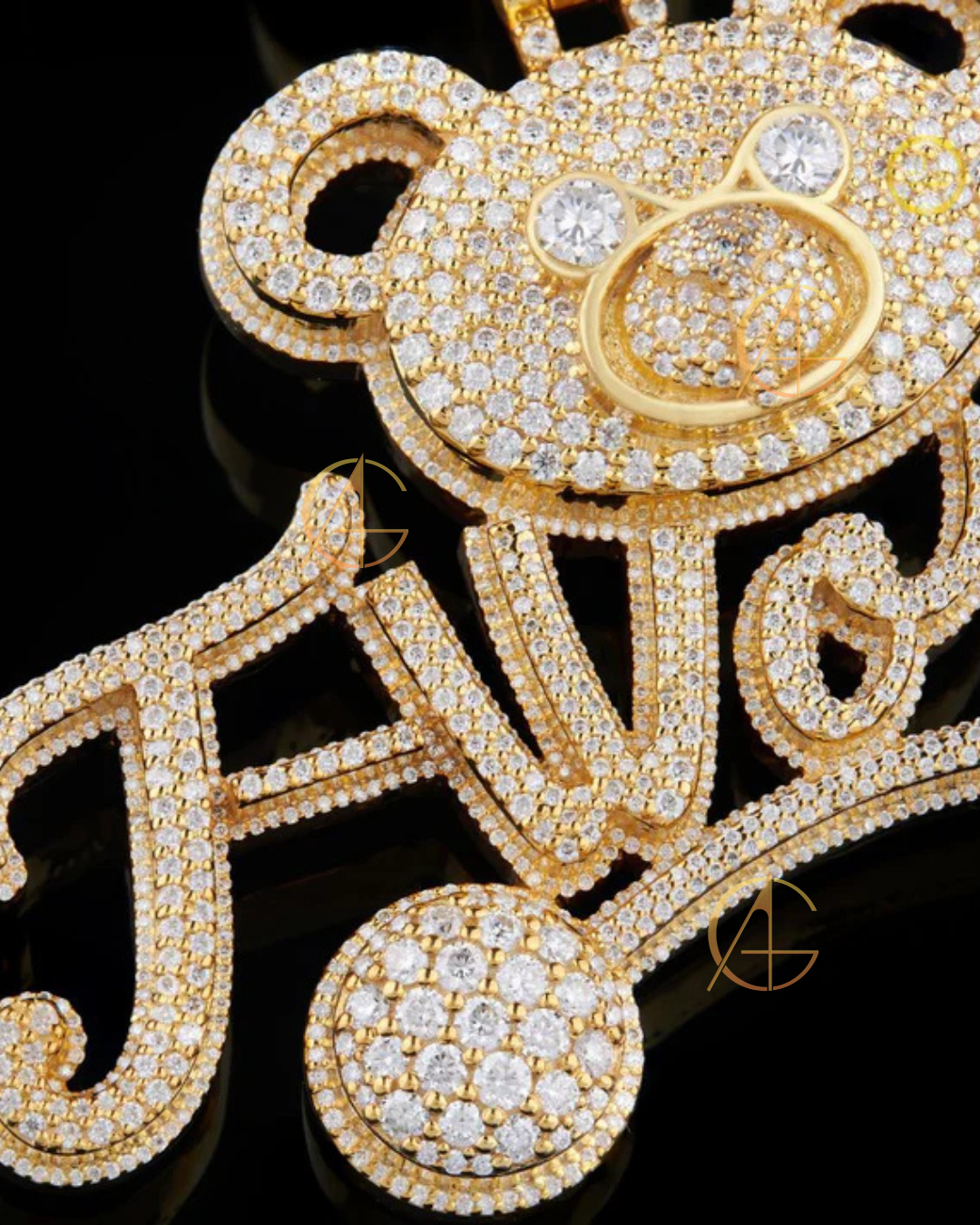 Cute Teddy Style Moissonite Diamond pendent By Auren
