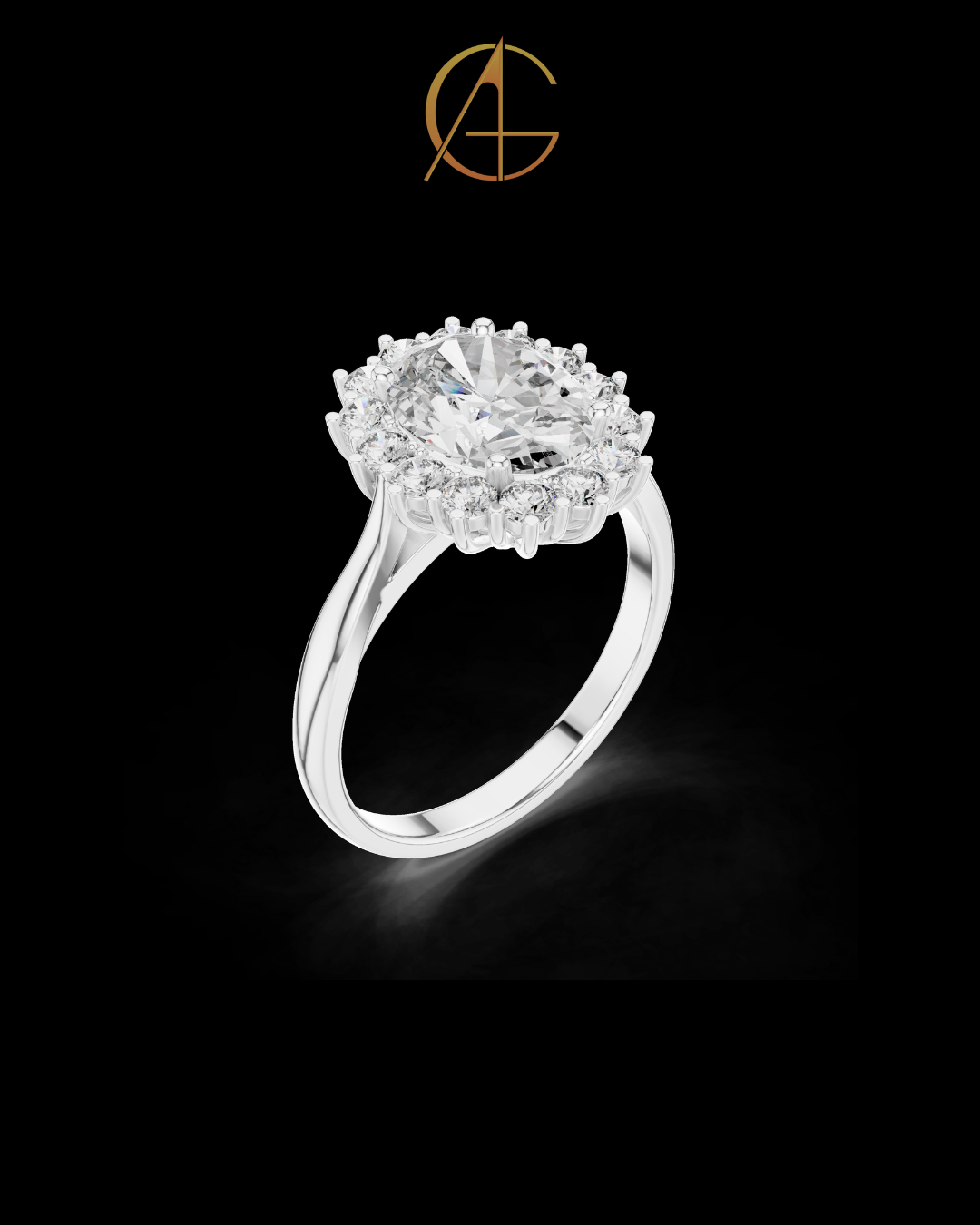 0.60 CT Brilliant Moissanite Oval Cut Diamond Ring For Anniversary Ring