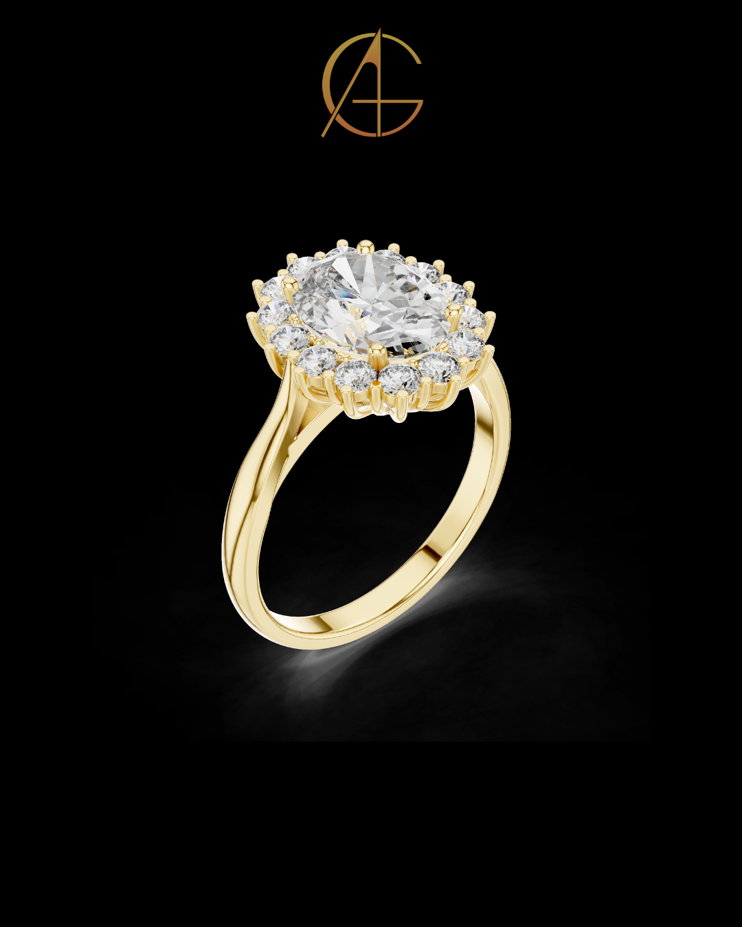 0.60 CT Brilliant Moissanite Oval Cut Diamond Ring For Anniversary Ring