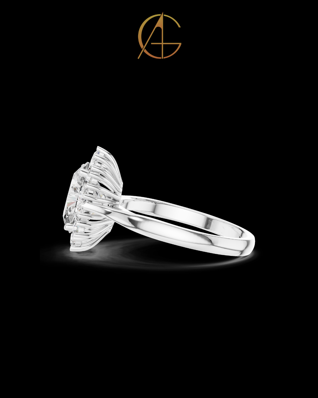 0.60 CT Brilliant Moissanite Oval Cut Diamond Ring For Anniversary Ring