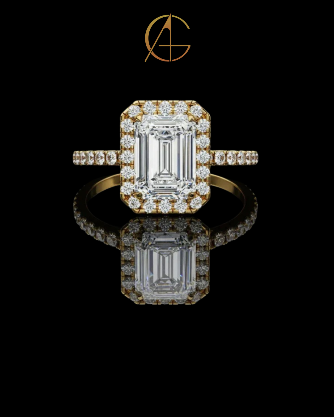 1.66 CT Affordable Emerald Cut Moissanite Diamond Solitaire Ring for Vintage Elegance