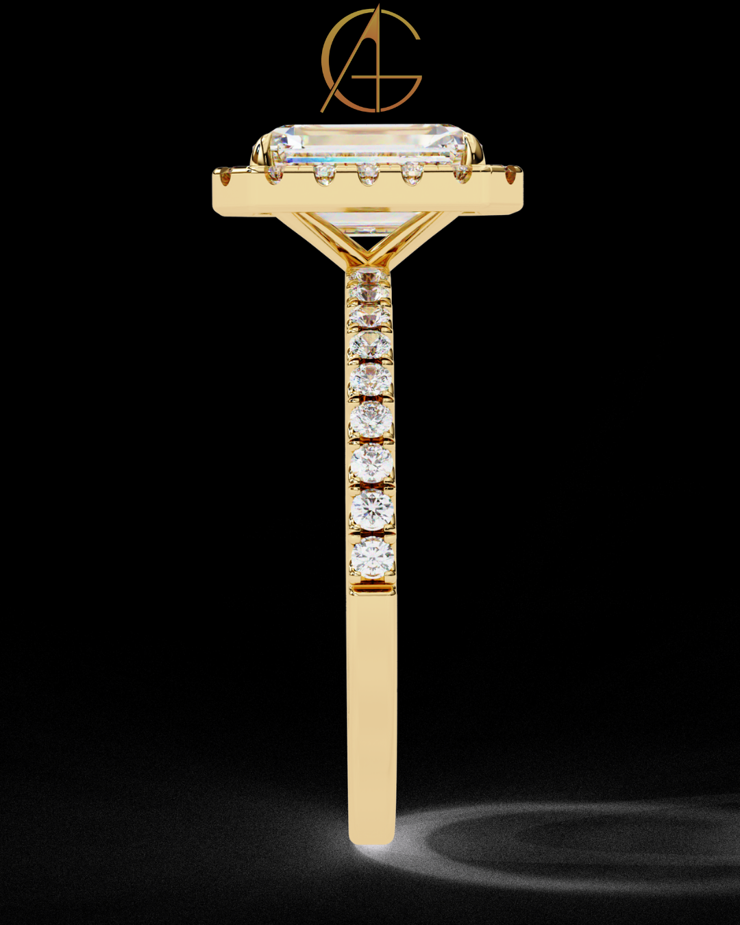 1.66 CT Affordable Emerald Cut Moissanite Diamond Solitaire Ring for Vintage Elegance