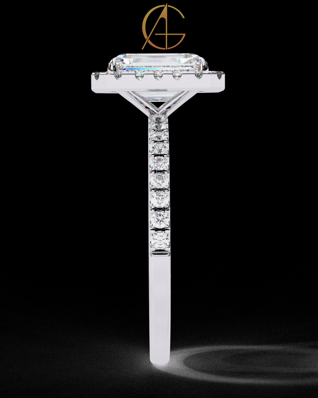 1.66 CT Affordable Emerald Cut Moissanite Diamond Solitaire Ring for Vintage Elegance