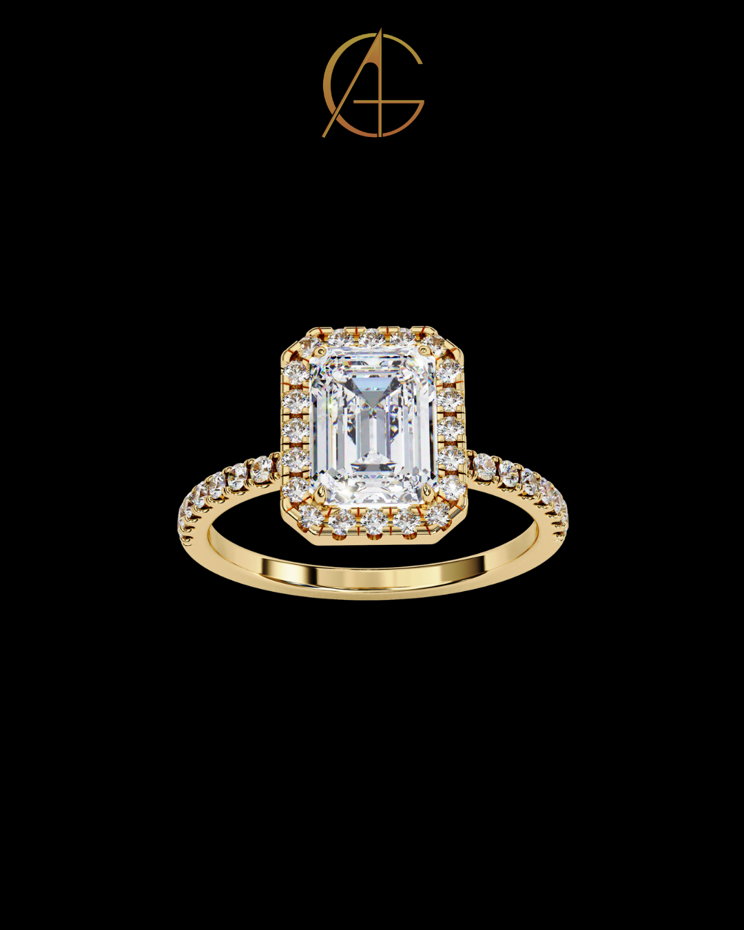 1.66 CT Affordable Emerald Cut Moissanite Diamond Solitaire Ring for Vintage Elegance