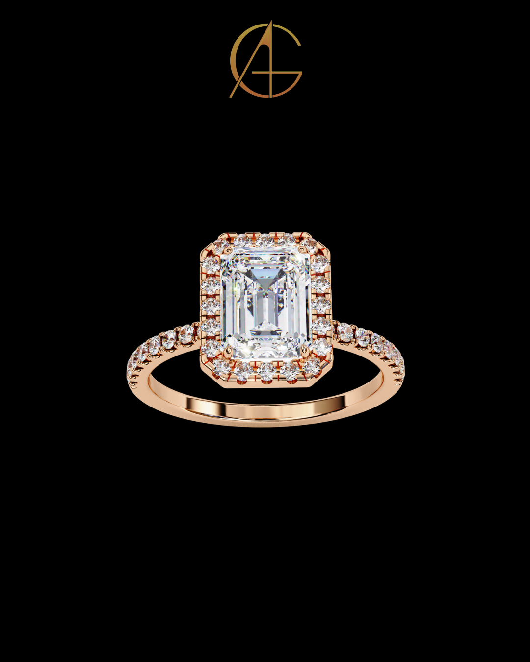 1.66 CT Affordable Emerald Cut Moissanite Diamond Solitaire Ring for Vintage Elegance