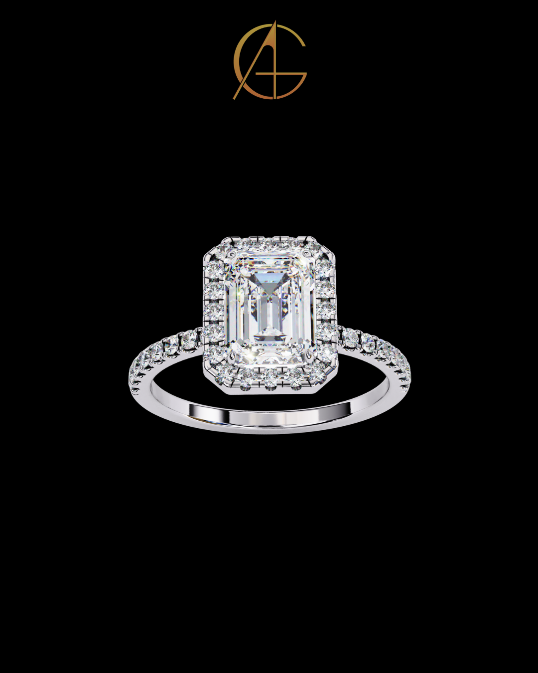 1.66 CT Affordable Emerald Cut Moissanite Diamond Solitaire Ring for Vintage Elegance