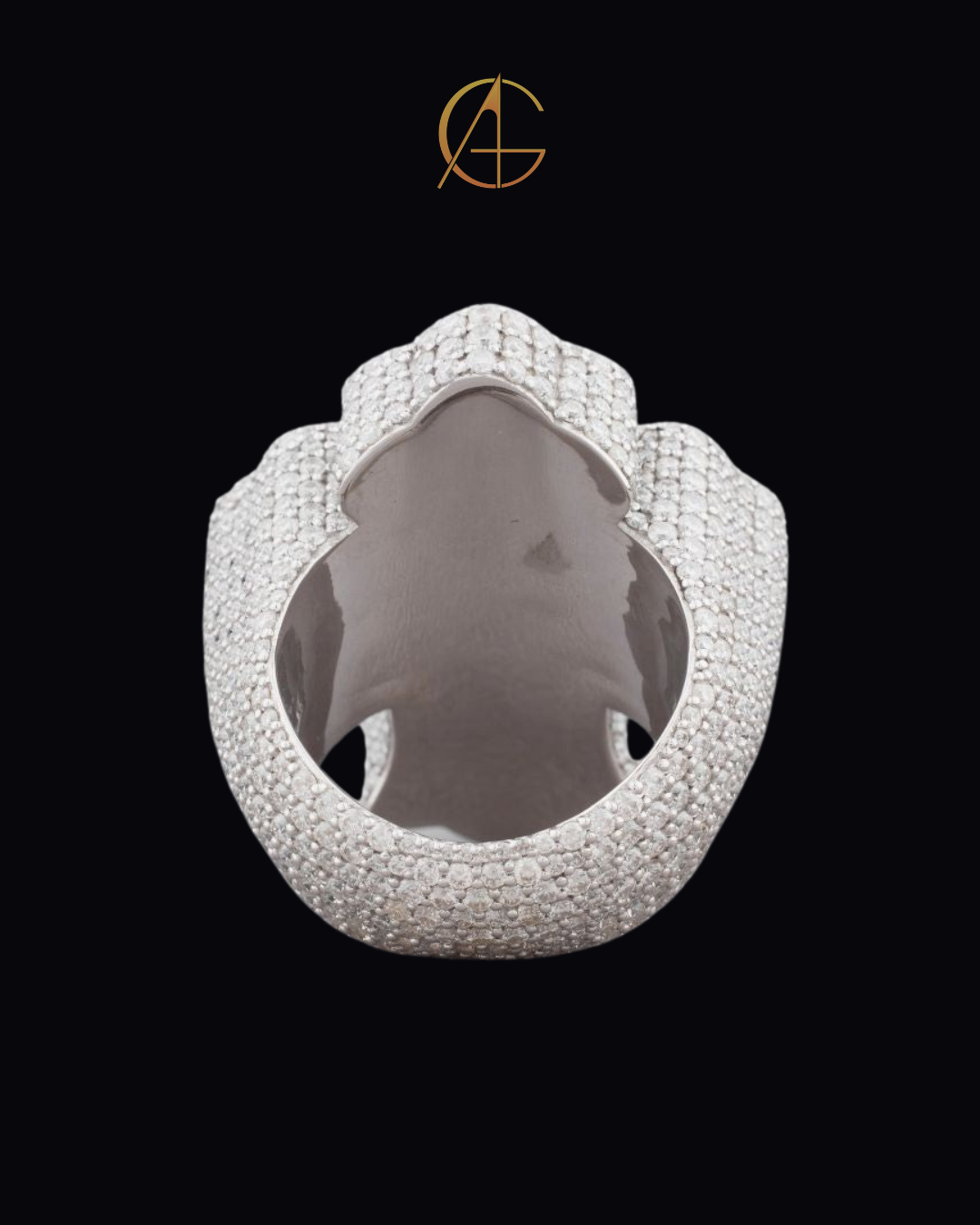 1.70 CT Intricately Crafted Baguette Moissanite Diamond Cross Pendant with Sparkling Pave Halo Detailing