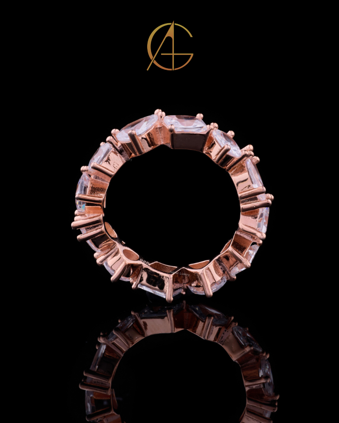 1.20 TCW Luxurious Eternity Ring featuring With Six Different Cuts Moissanite Diamonds For Perfect One