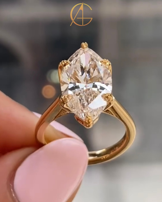 2.00 TCW Elegant Marquise Cut Moissanite Diamond Solitaire Engagement Ring