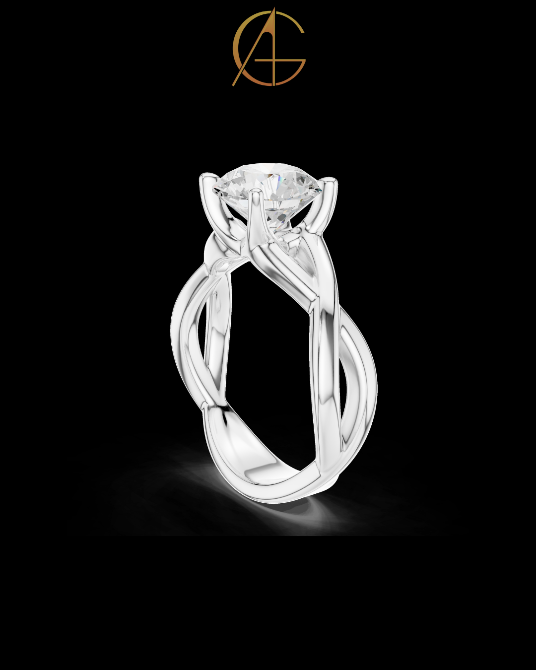 2.00 TCW Sparkling Moissanite Round Cut Diamond Ring For Good Time