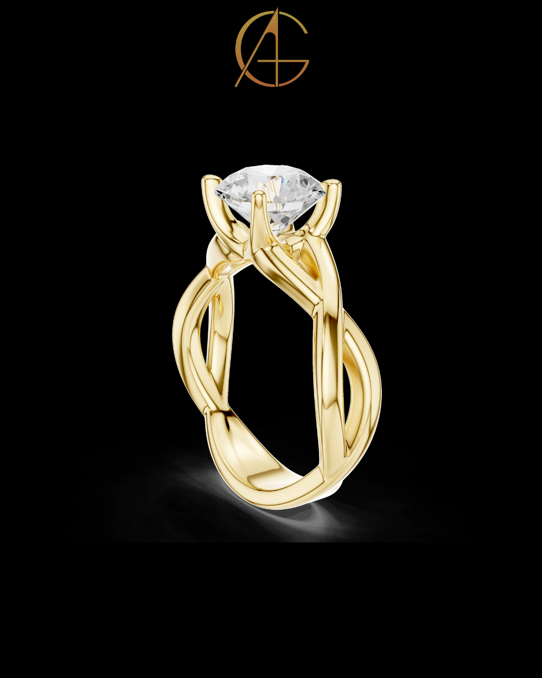 2.00 TCW Sparkling Moissanite Round Cut Diamond Ring For Good Time