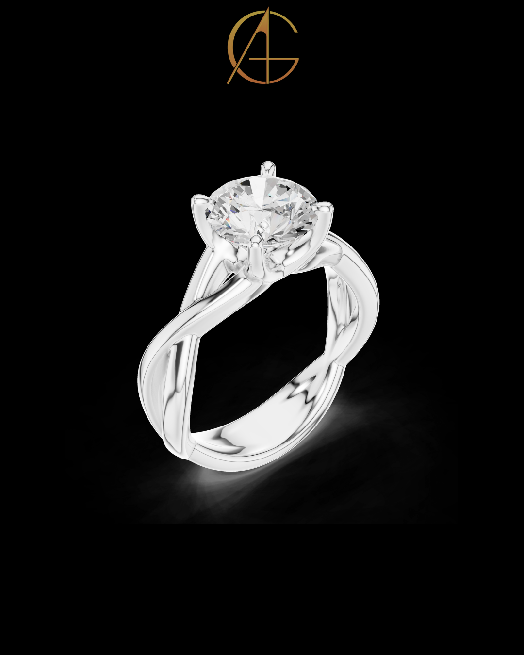 2.00 TCW Sparkling Moissanite Round Cut Diamond Ring For Good Time