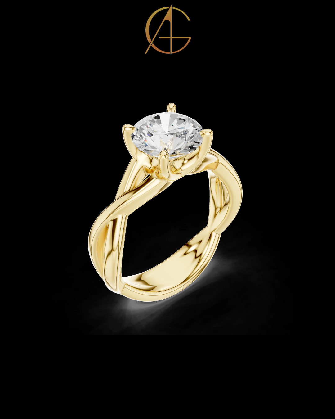 2.00 TCW Sparkling Moissanite Round Cut Diamond Ring For Good Time