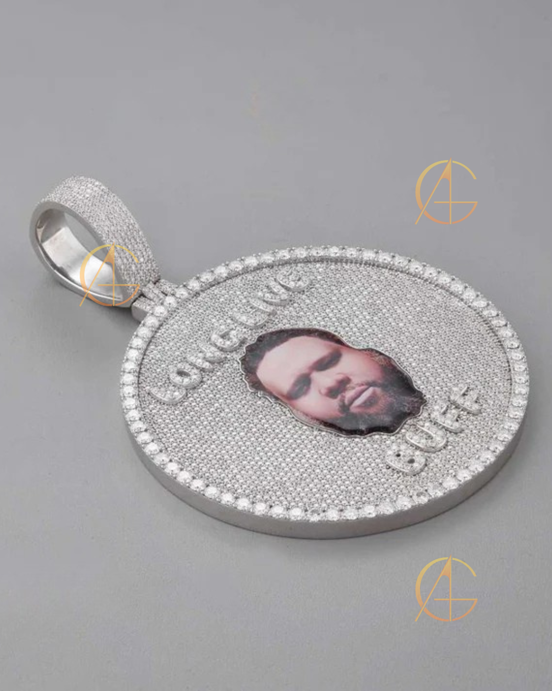 925 Silver Moissanite Pendant Custom Diamond Necklace By Auren
