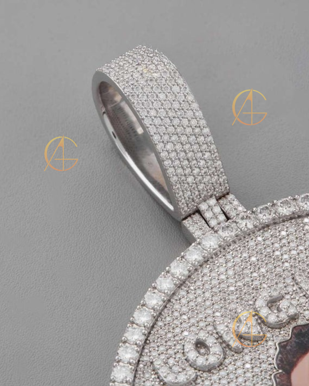 925 Silver Moissanite Pendant Custom Diamond Necklace By Auren