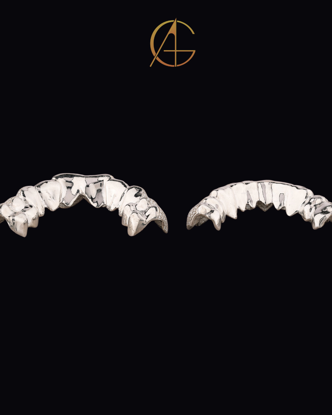 VVS Moissanite Grillz - Luxury Customizable Baguette Diamond Teeth Covers By Auren Gems