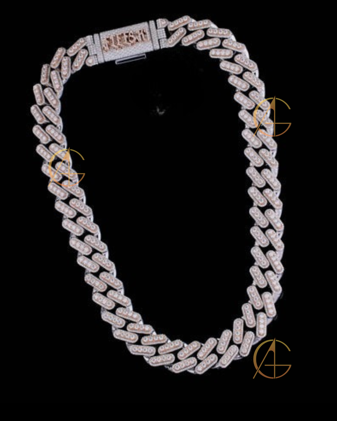 Heavyweight Iced Out Moissanite Diamond Cuban Chain Built by Auren Gems