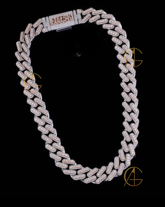 Heavyweight Iced Out Moissanite Diamond Cuban Chain Built by Auren Gems