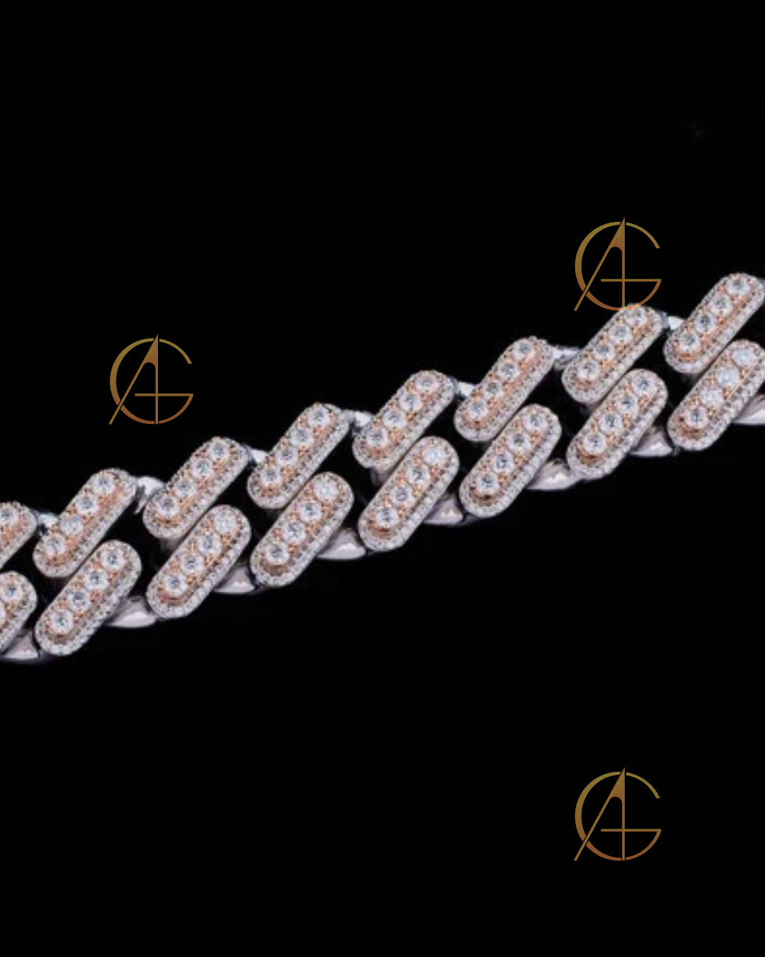 Heavyweight Iced Out Moissanite Diamond Cuban Chain Built by Auren Gems