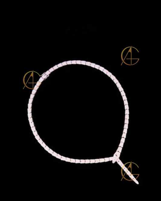 925 Sterling Silver Classic Fashion Snake Shaped Flowing Circle Women's Necklace by Auren