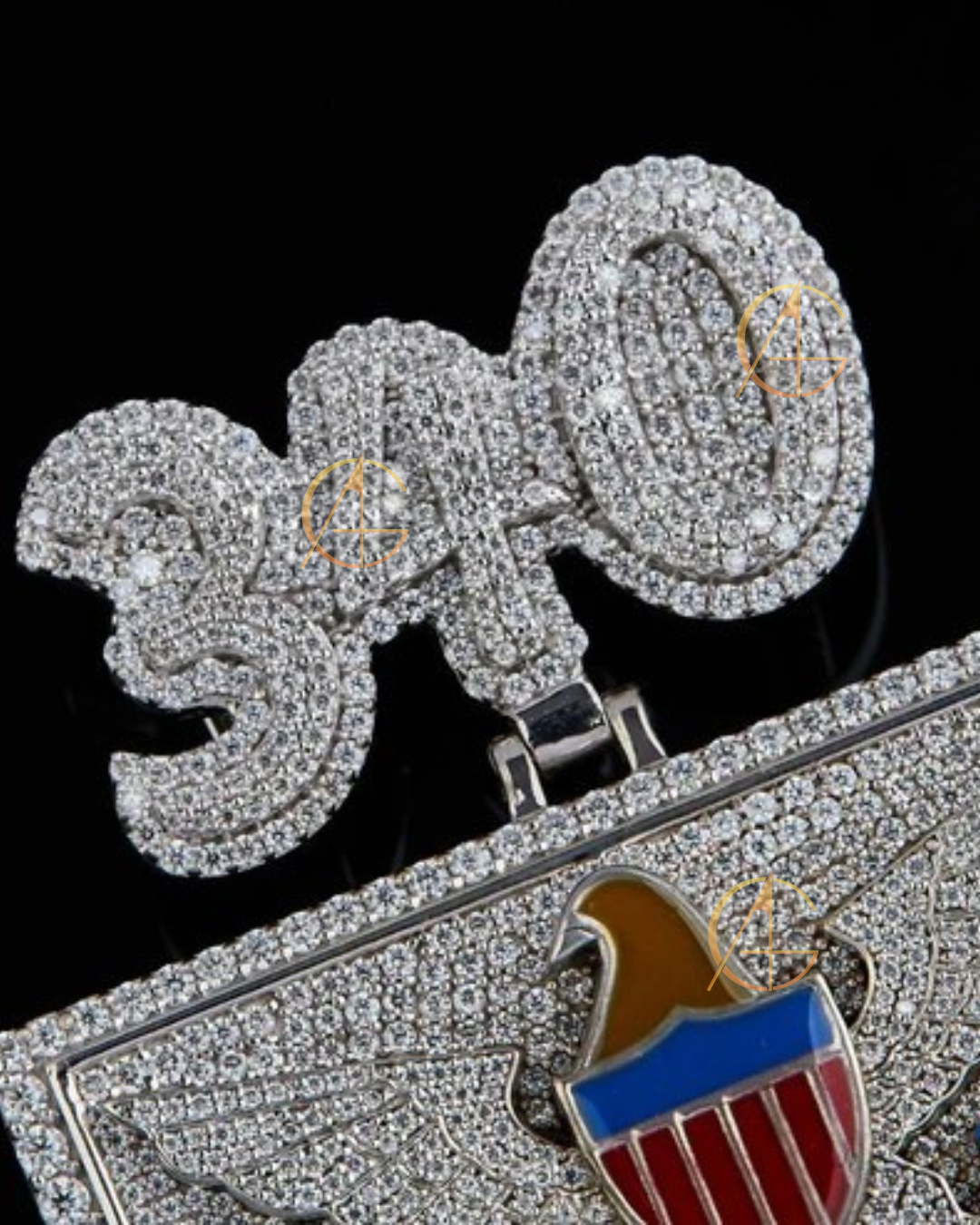 925 Silver Moissanite Pendant Custom Diamond By Auren