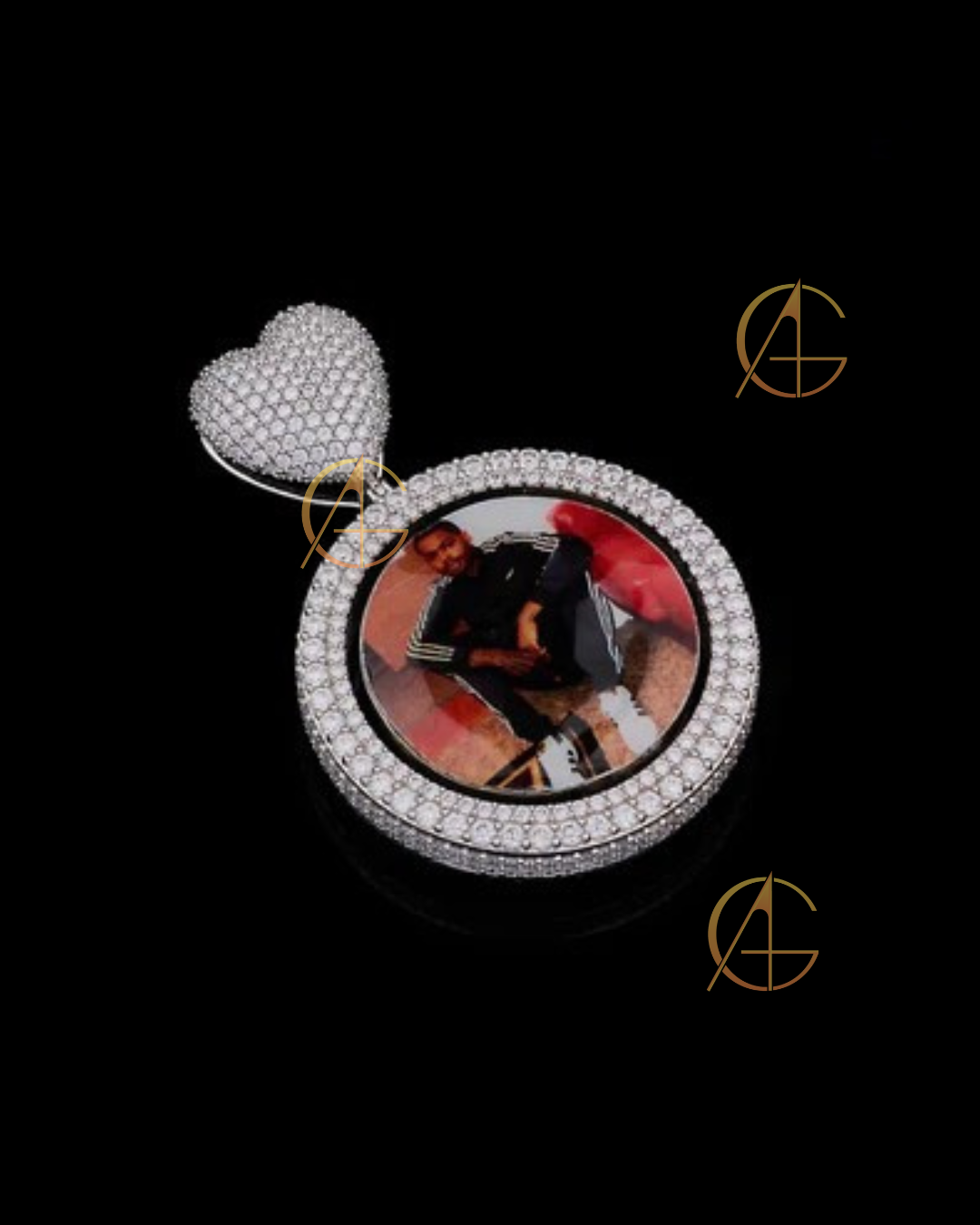 Keep the Memories Close Moissanite Full Diamond Heart Pendant Flex By Auren