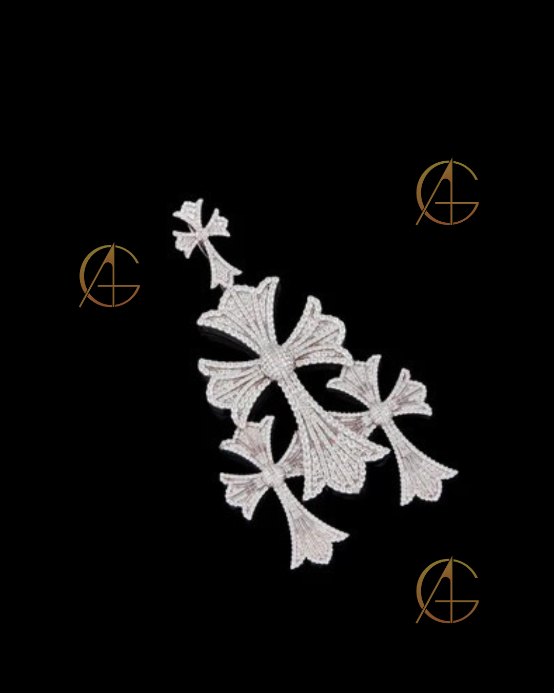 Custom Diamond Cross Pendant - VVS Moissanite Luxury Necklace
