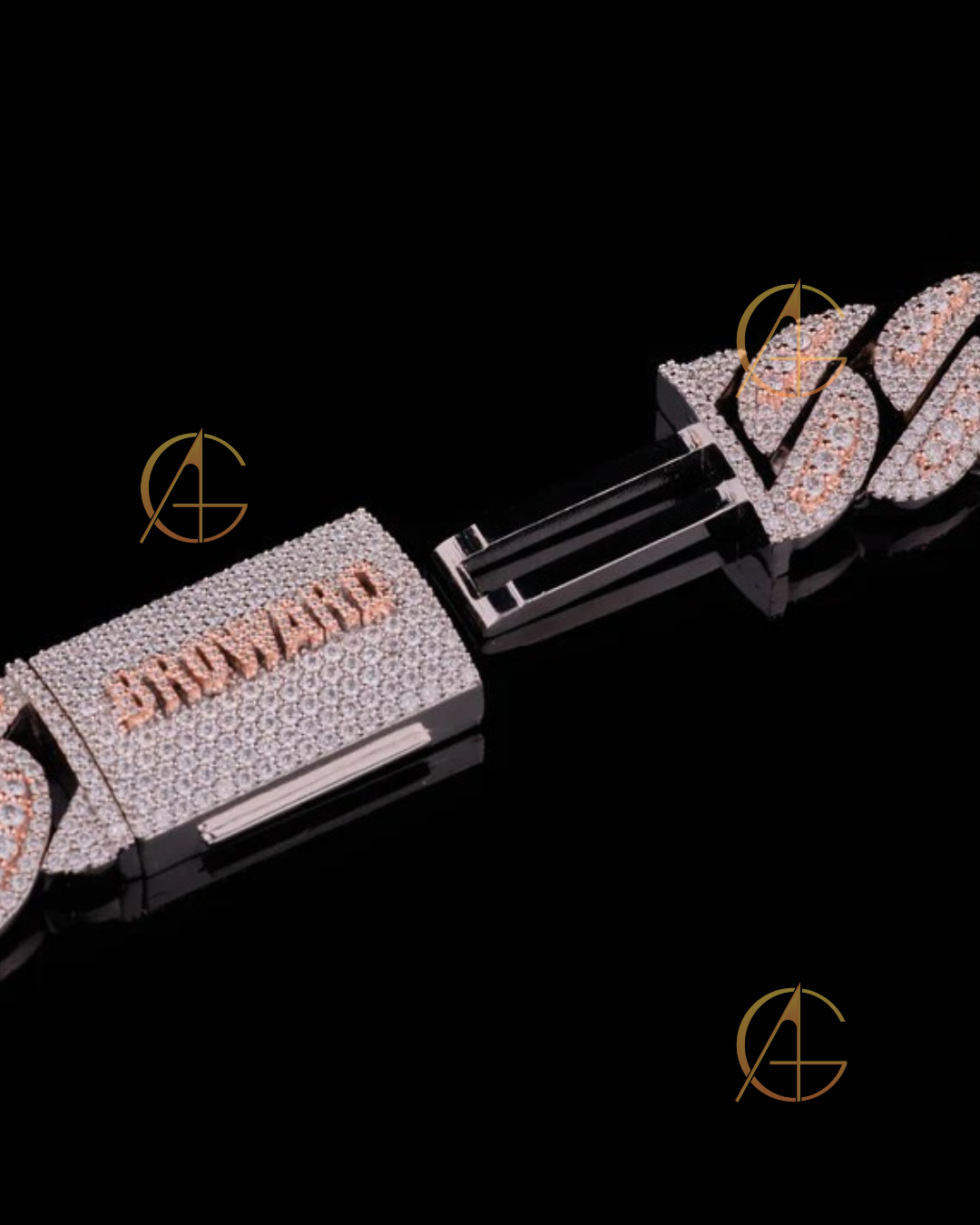 Exclusive 17mm 22-Inch Cuban Link Chain with Moissanite Diamonds By Auren