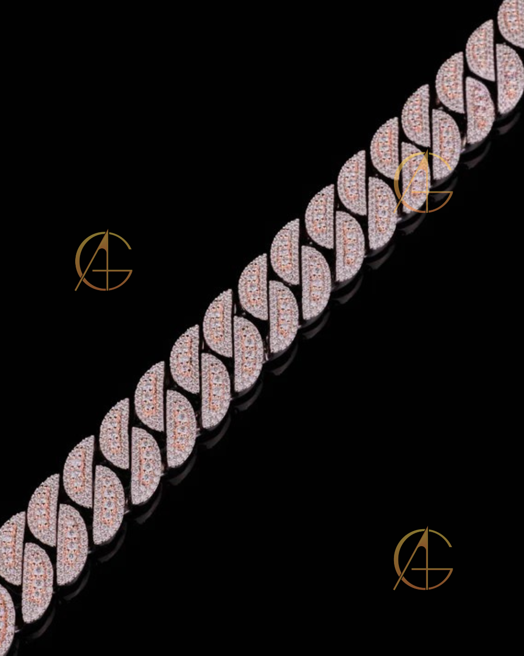 Exclusive 17mm 22-Inch Cuban Link Chain with Moissanite Diamonds By Auren